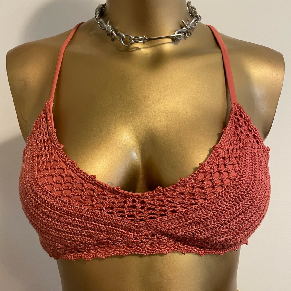 Boho crochet bikini top